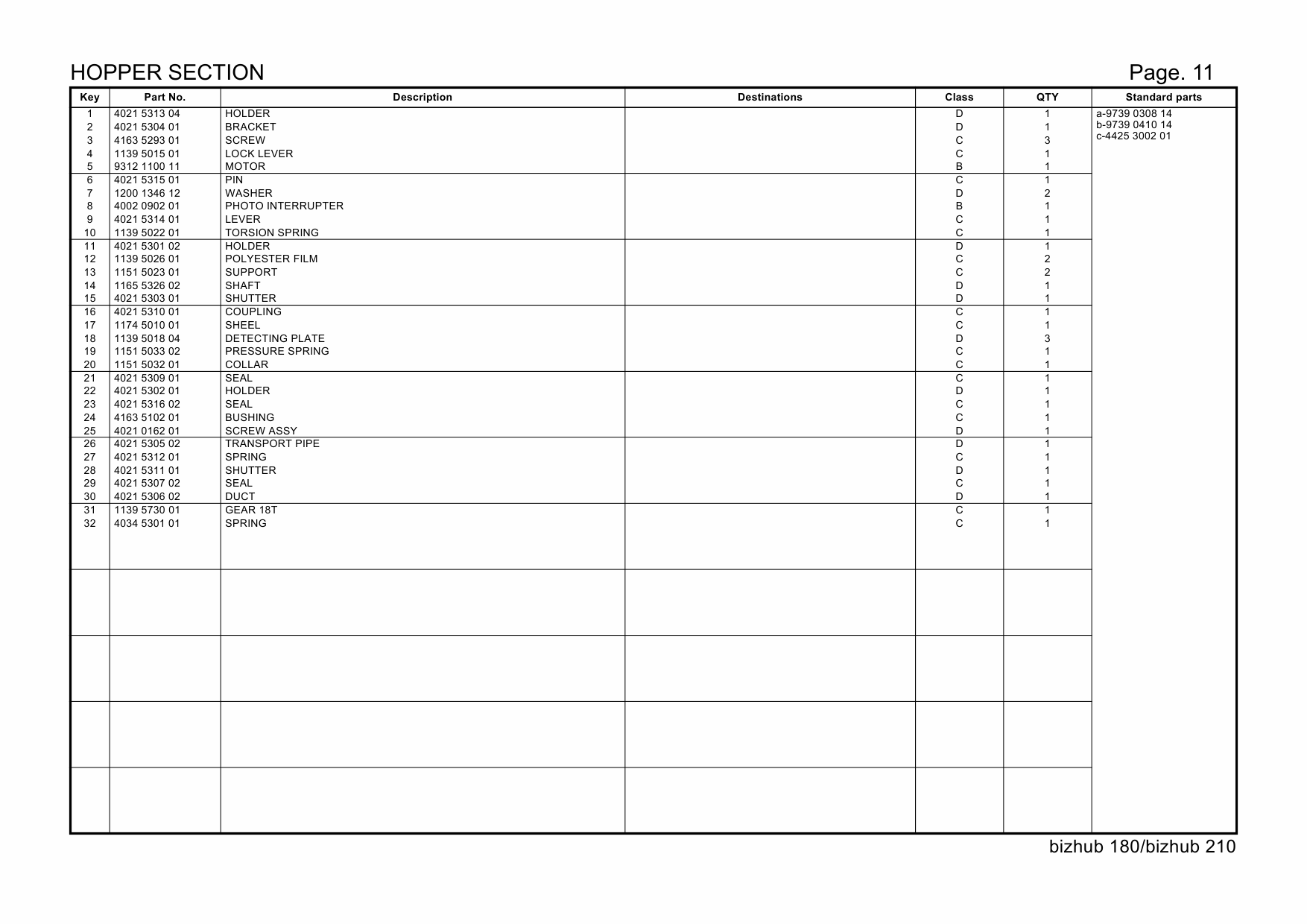 Konica-Minolta bizhub 180 210 Parts Manual-6